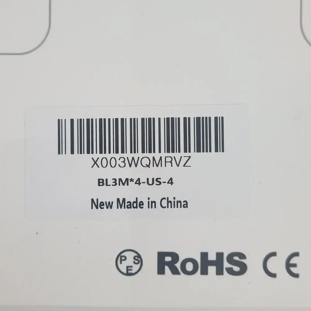 Box of 4 Charging Cables, Lightning to USB 10 Ft Blue Cords